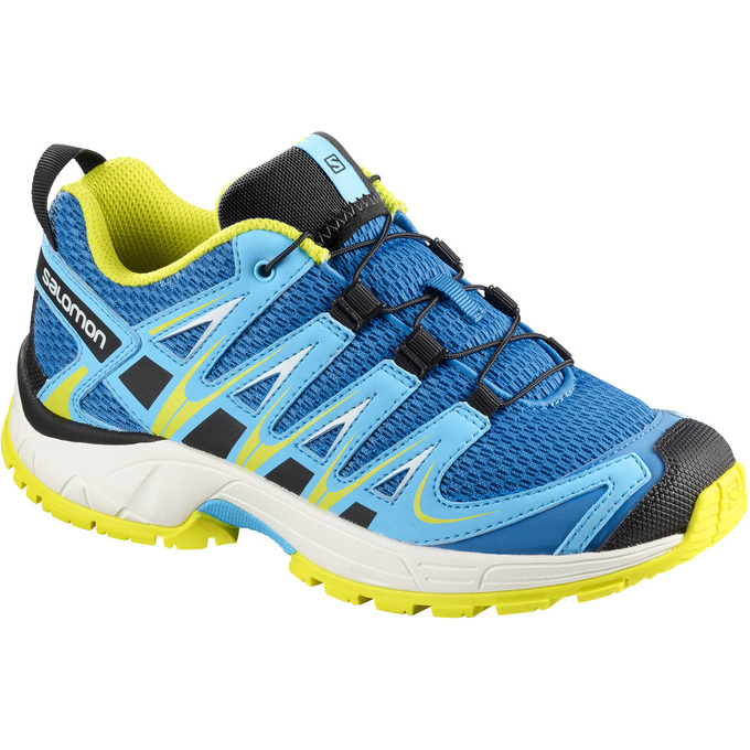 SALOMON UK XA PRO 3D K - Kids Trail Running Shoes Blue,GARO79231
